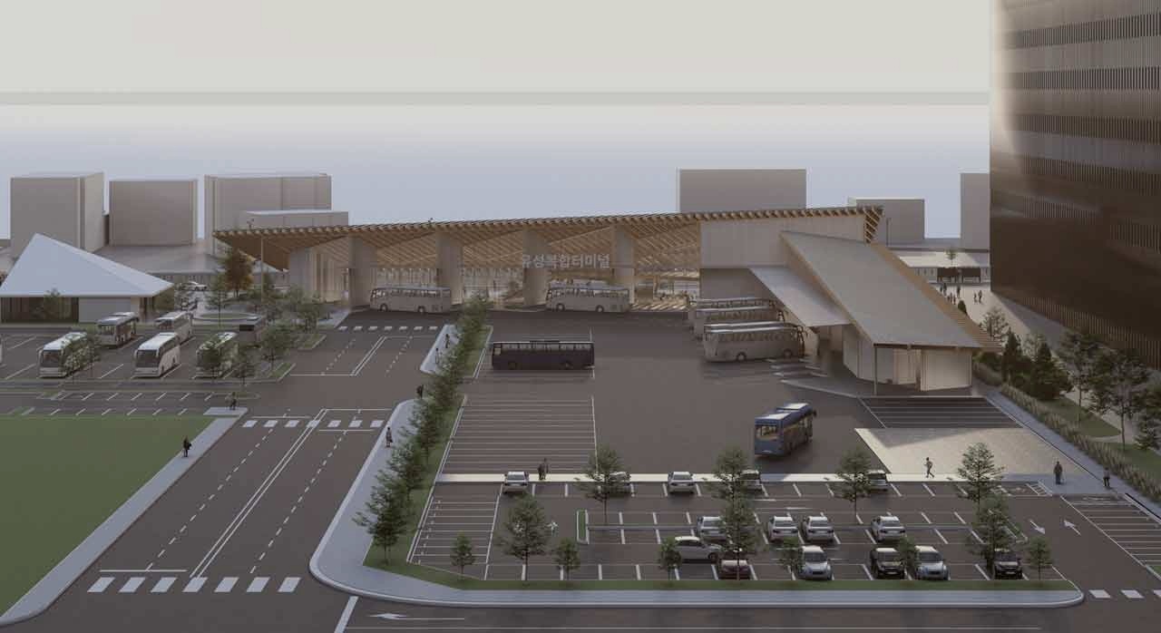 대전 유성복합터미널 전경을 담은 조감도의 모습이다. [ⓒ대전광역시 공식 홈페이지]