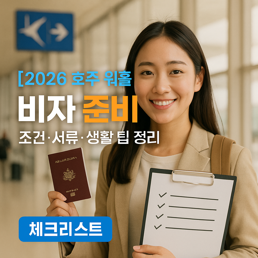 [2026 호주 워홀] 비자 준비 ｜ 조건&middot;서류&middot;생활 팁 정리