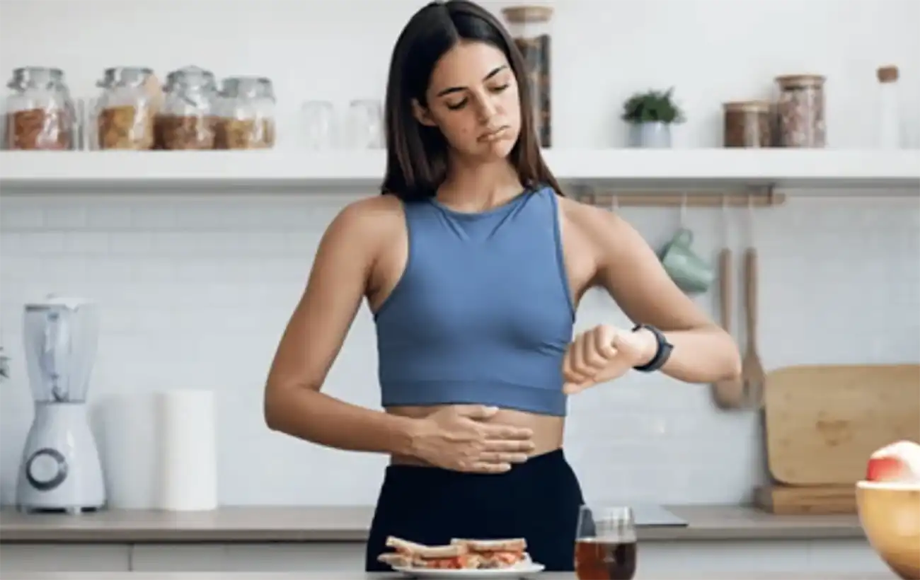 공복-운동후-음식-시간체크-여자