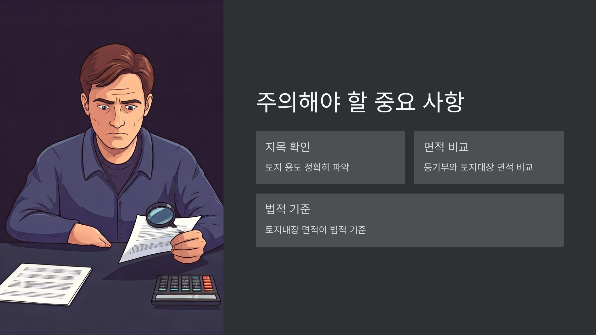 주의해야할점