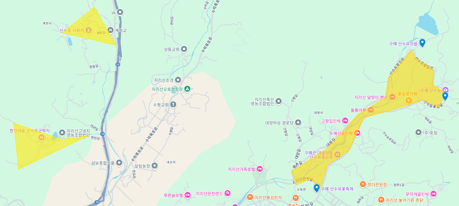 구례 산수유 축제 위치