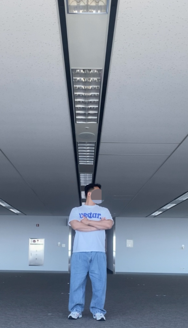 데일리룩(2024. 5. 28.)벡타르 티셔츠, vectar., 벡타르, 무신사스탠다드 데님 와이드 벌룬팬츠, 아식스 젤 카야노 5 OG, 폴로랄프로렌 야상 셔츠 자켓 OG-107