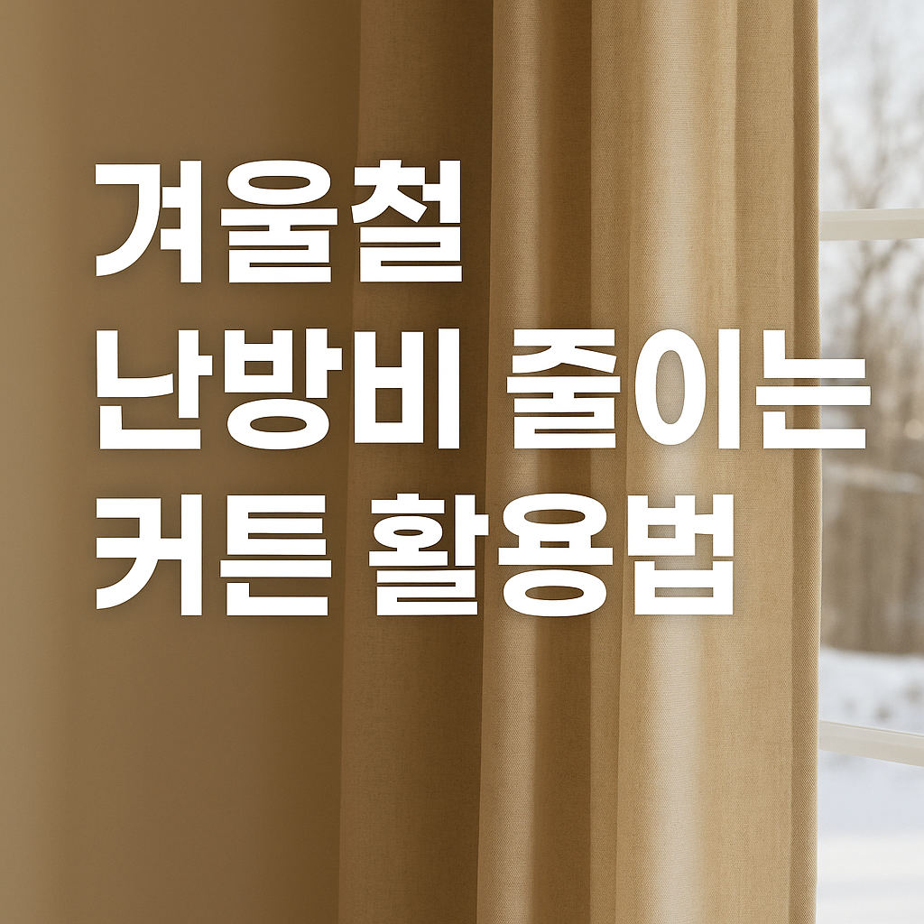겨울철 난방비 줄이는 커튼 활용법