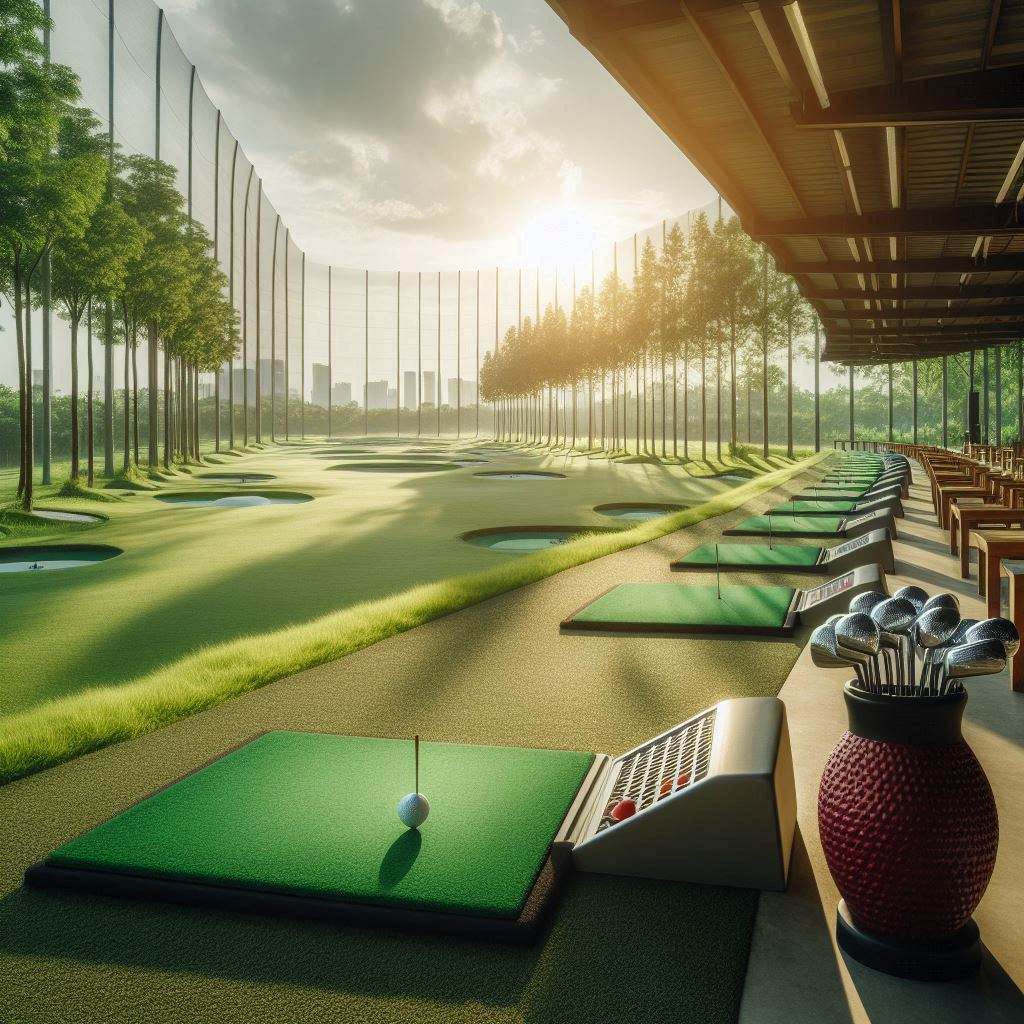 실외골프연습장 배경
