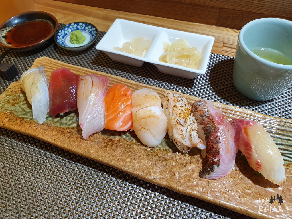 스시도우 초밥 8종