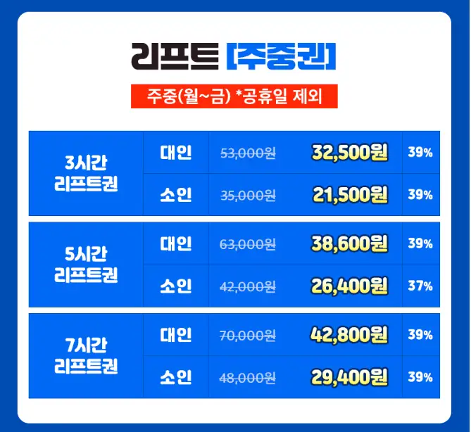 태백의 설국 오투리조트 스키장