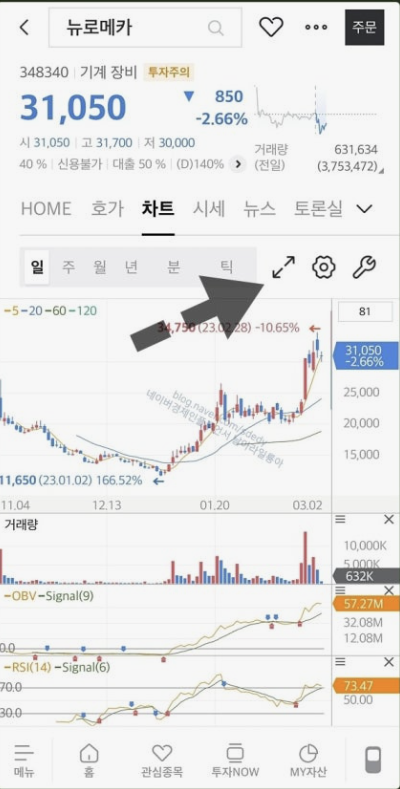 미래에셋 증권 MTS