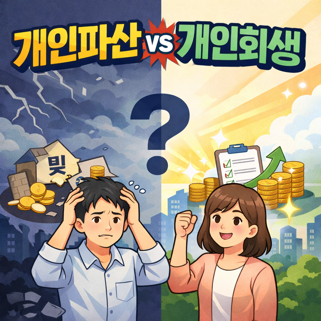 개인파산 vs 개인회생, 뭐가 더 유리할까? 신청절차부터 국가 지원까지 한눈에 정리