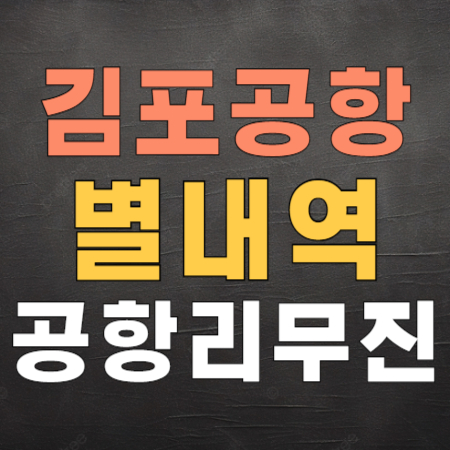 김포공항 공항리무진 버스 - 별내역