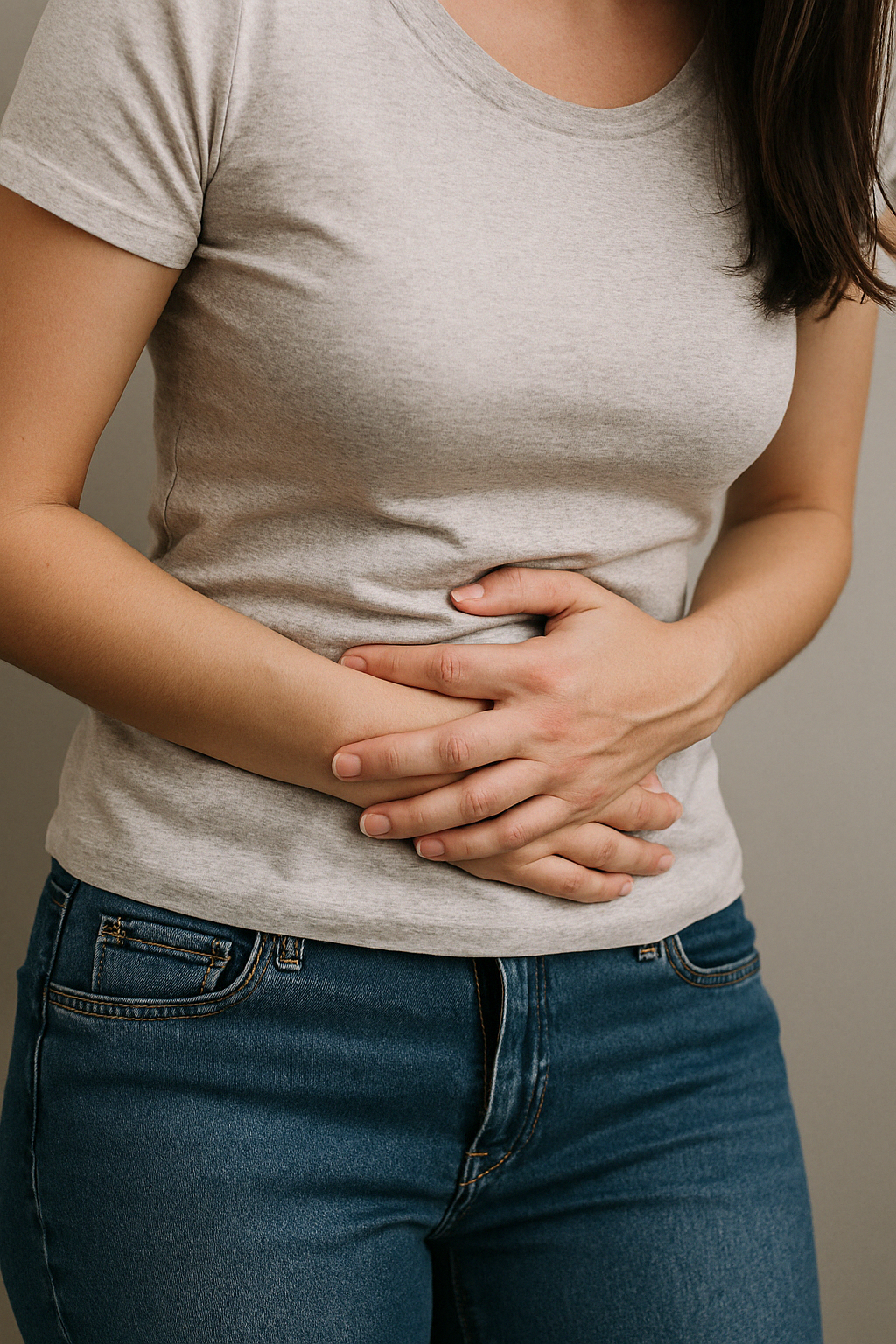 변비를 호소하는 여성 사진