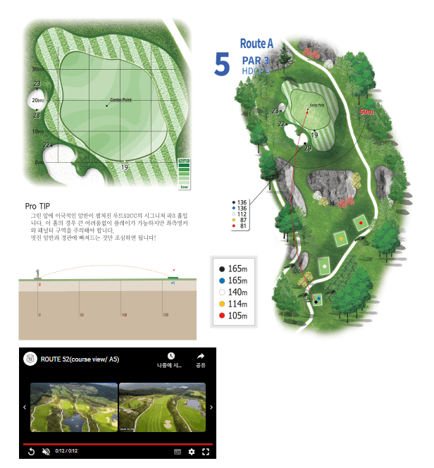 루트52 컨트리클럽 루트A코스 공략도 05