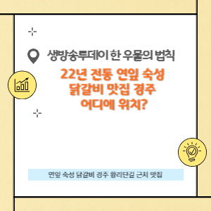 22년 전통 연잎 숙성 닭갈비 맛집 경주 썸네일입니다.