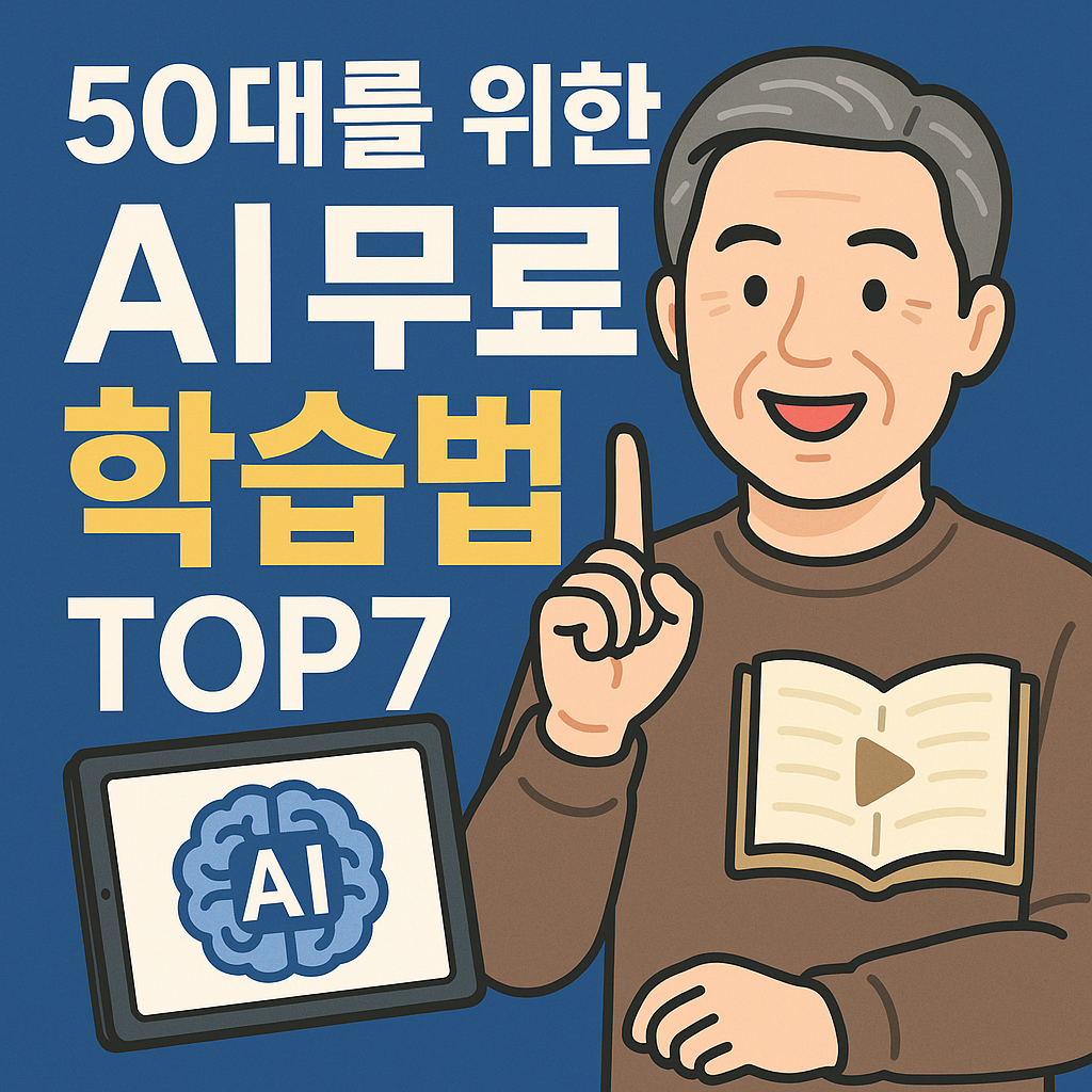 50대를 위한 AI 무료 학습법 Top7