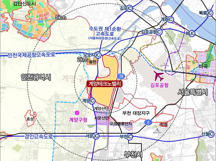 인천계양테크노밸리 위치