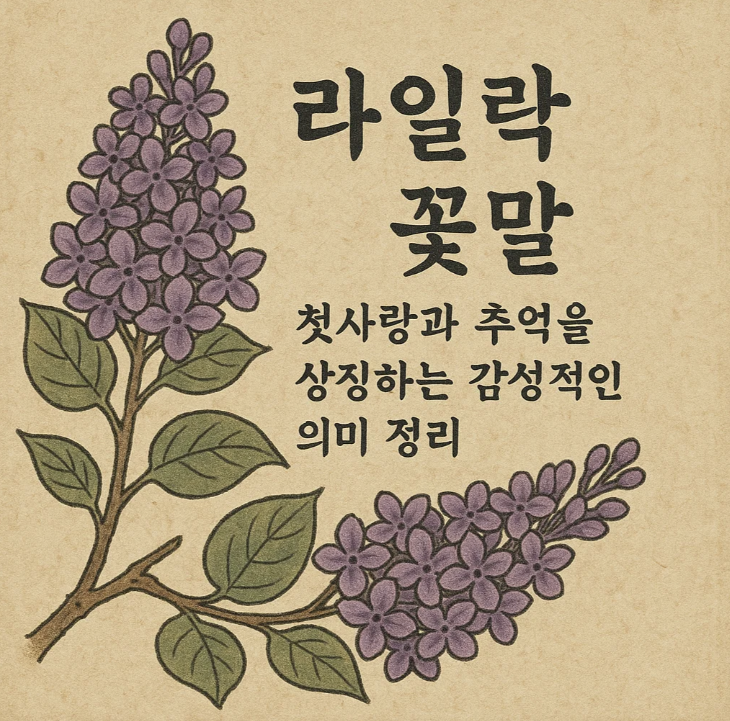 라일락 꽃말 첫사랑과 추억을 상징하는 감성적인 의미 정리
