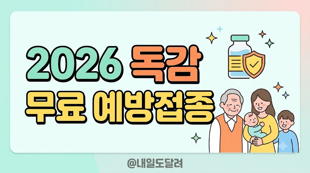 2026 독감 무료접종 9월 일정 및 65세 어르신 대상 조회