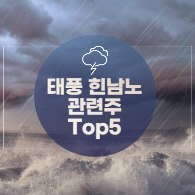 태풍 힌남노 관련주