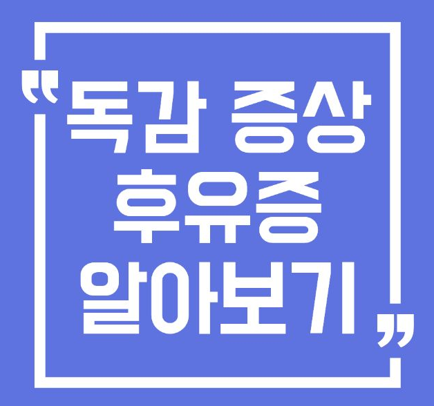 독감 증상 및 후유증 총정리! 예방접종 후 몸살이 걱정될 때 (독감증상, 독감 예방접종, 독감주사, 독감 잠복기)
