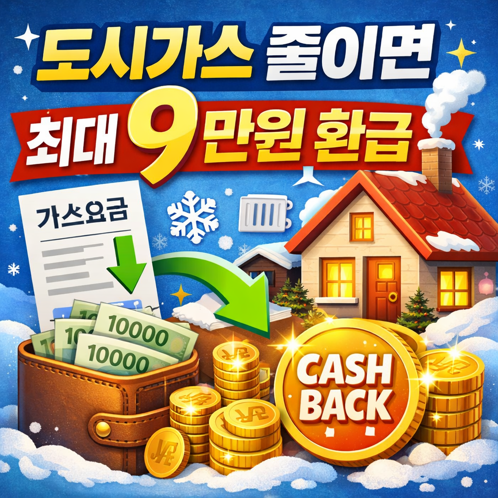 도시가스 절약 캐시백 신청 방법 총정리