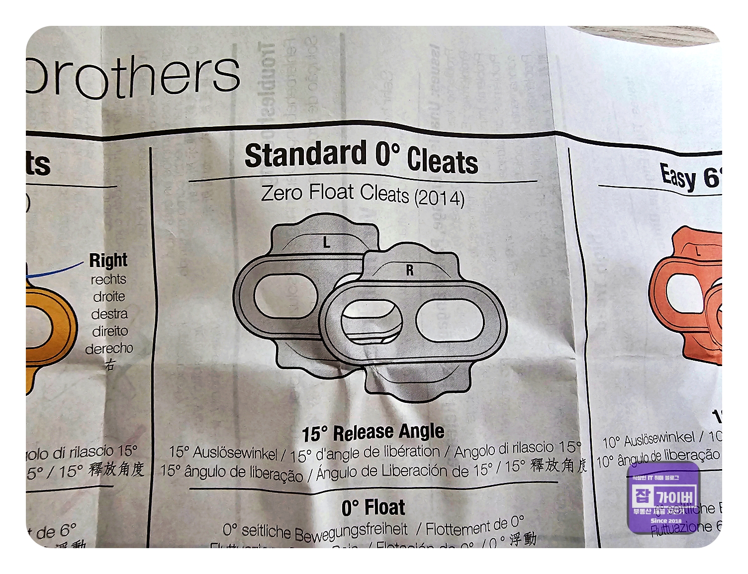 크랭크브라더스 클릿 각도 옵션 설명