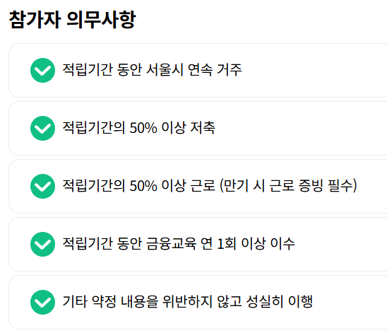 희망두배 청년통장 신청방법, 대상 조건