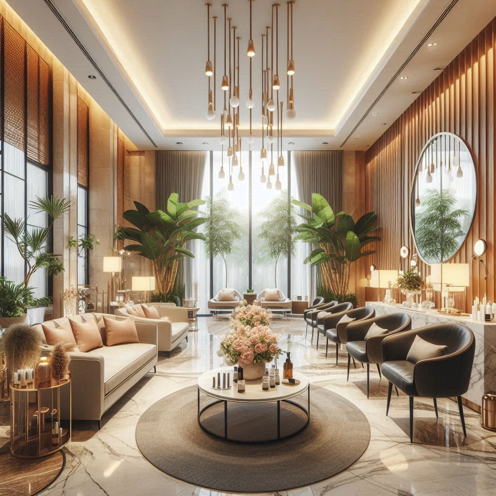 피부,체형관리 샵 배경