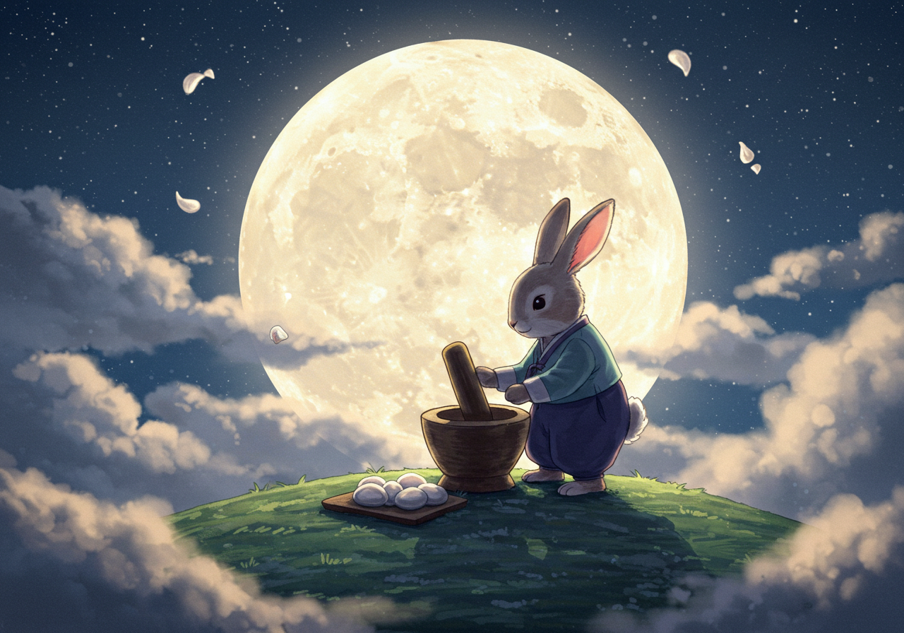 토끼가 집안으로 들어오는 꿈 - 재물과 태몽의 징조