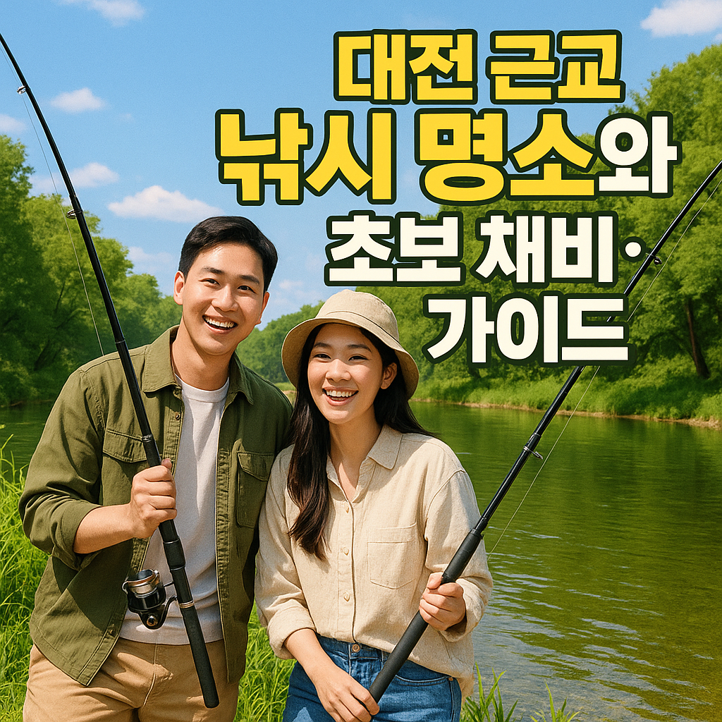 대전 근교 낚시 명소와 초보 채비·미끼 가이드