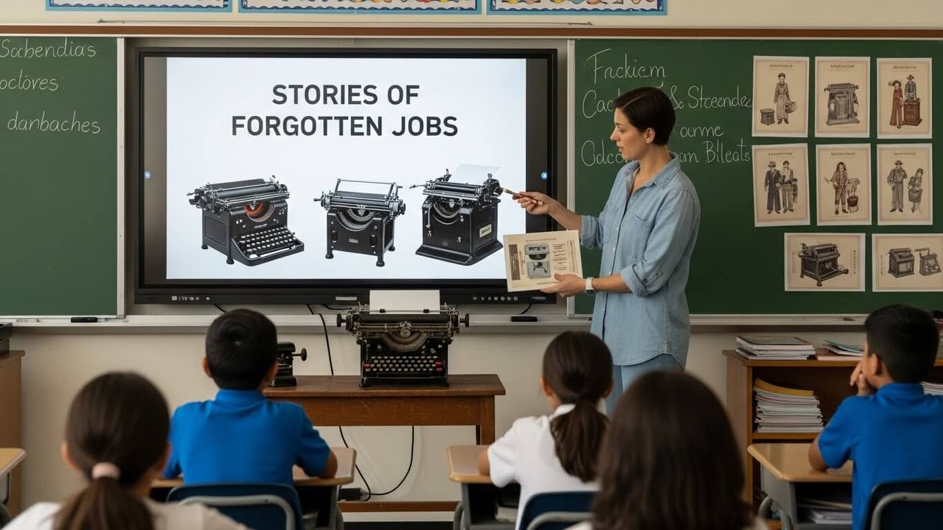 교사들이 수업 활용하기 좋은 사라진 직업 정보 관련 사진