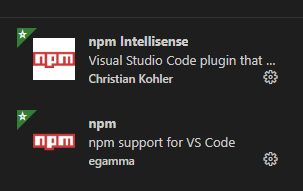 npm extension