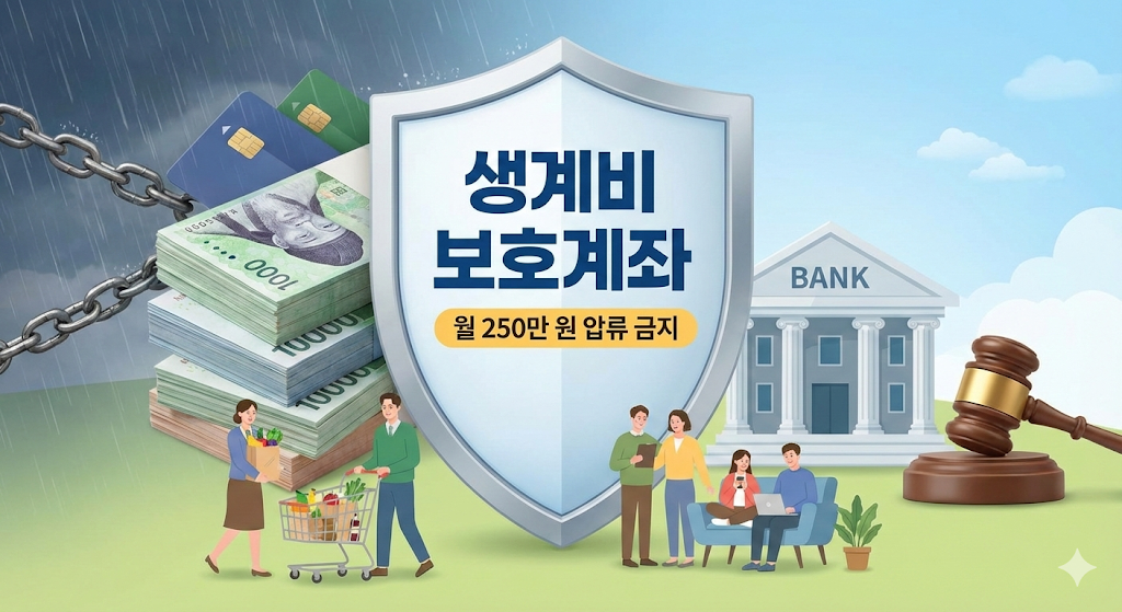 2026년 생계비 보호계좌 신청 및 압류 금지 한도 안내
