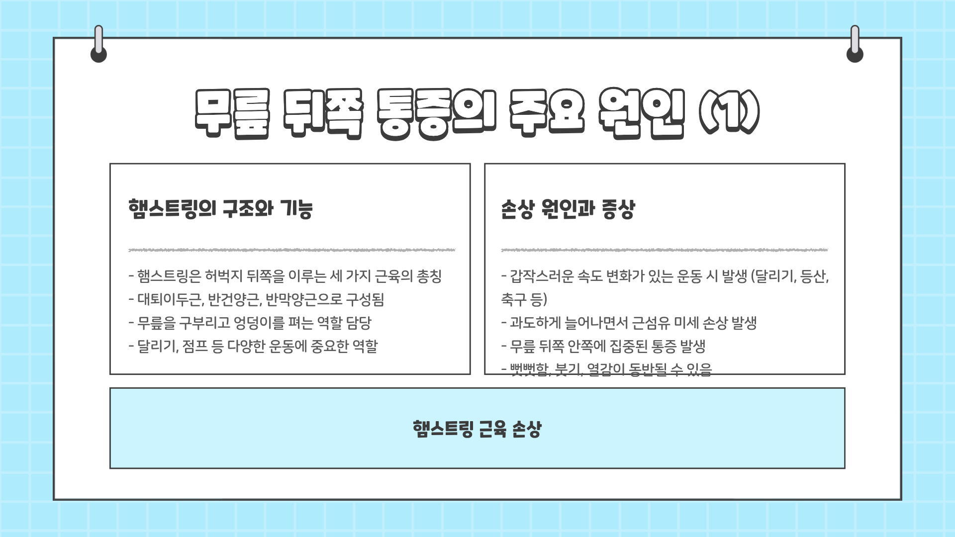 무릎 뒤쪽 통증 원인 완벽 정리 – 무릎 뒤쪽 통증 테이핑 방법까지 한눈에 알아보기