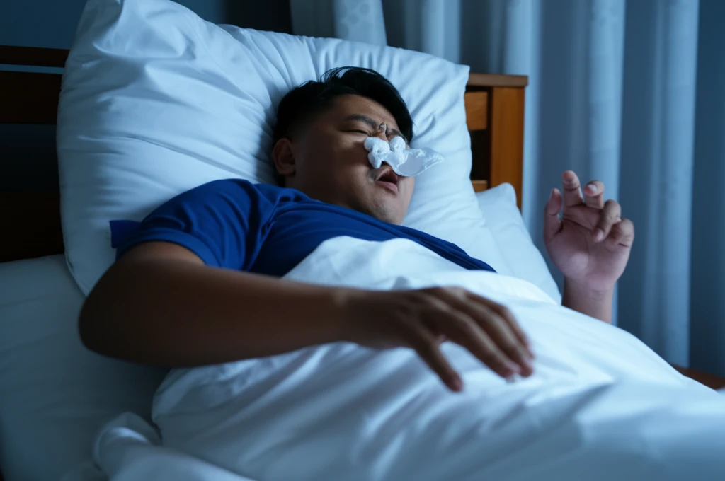 만성 코막힘 방치하면 수면 무호흡증 