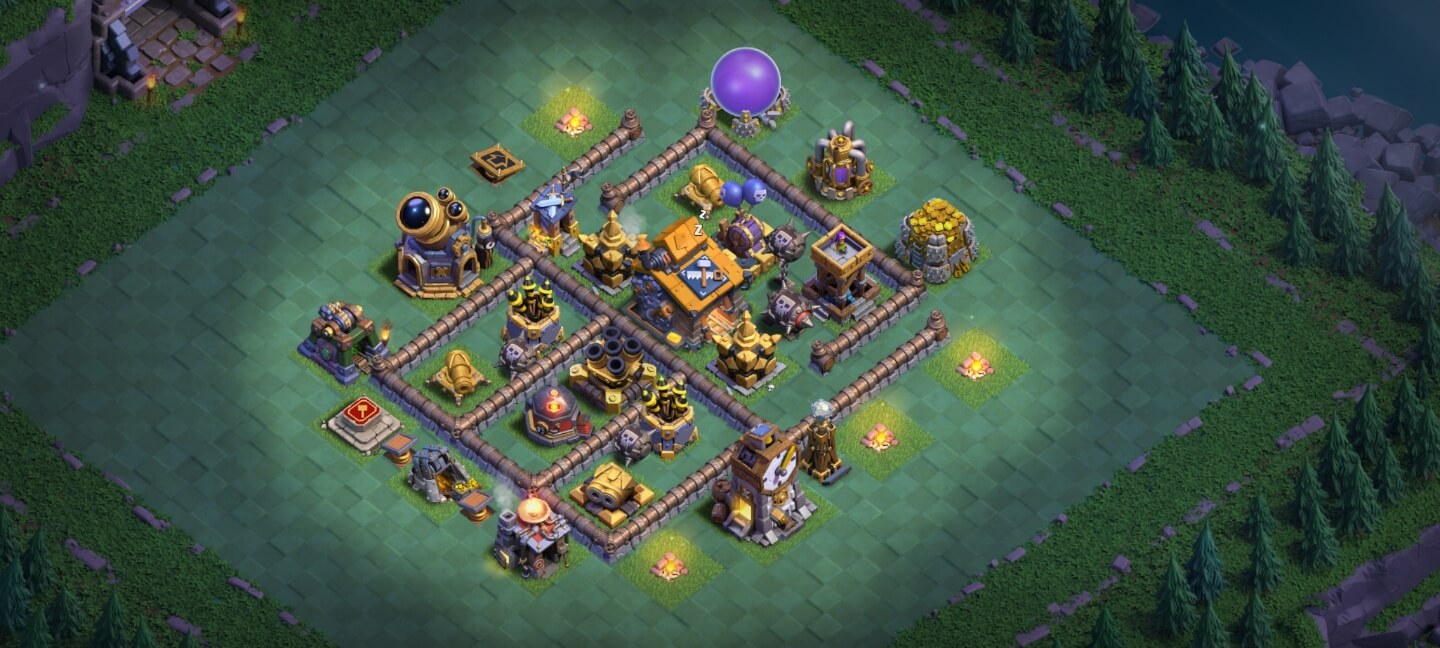 coc 장인기지 6홀 추천 배치도