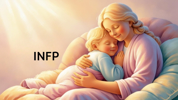 INFP &ndash; 마음 깊은 곳에서 나를 안아주는 연습에 관한 그림