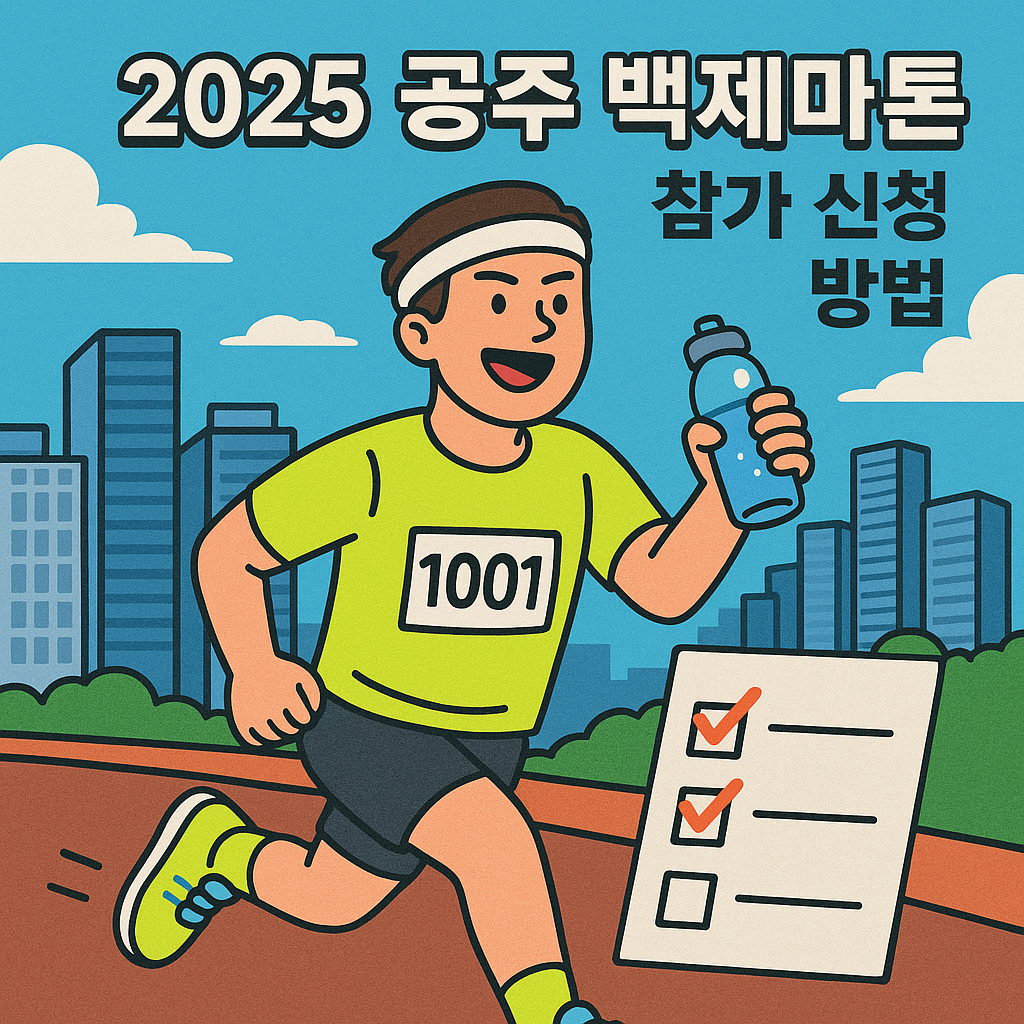 2025 공주 백제마라톤 참가 신청 방법
