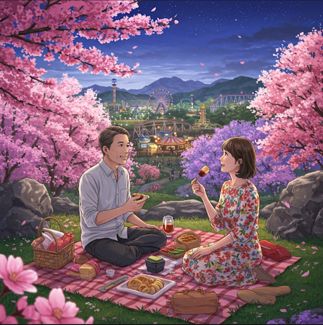 이월드 블라썸 피크닉 - 낮에는 꽃놀이, 밤에는 벚꽃 야경! 데이트 코스 추천