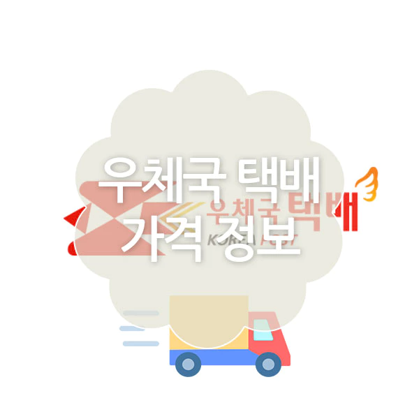 우체국 택배 요금 정보