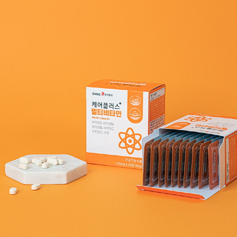 상아제약 케어플러스 종합 영양제 멀티비타민 60정, 60정, 2개 4