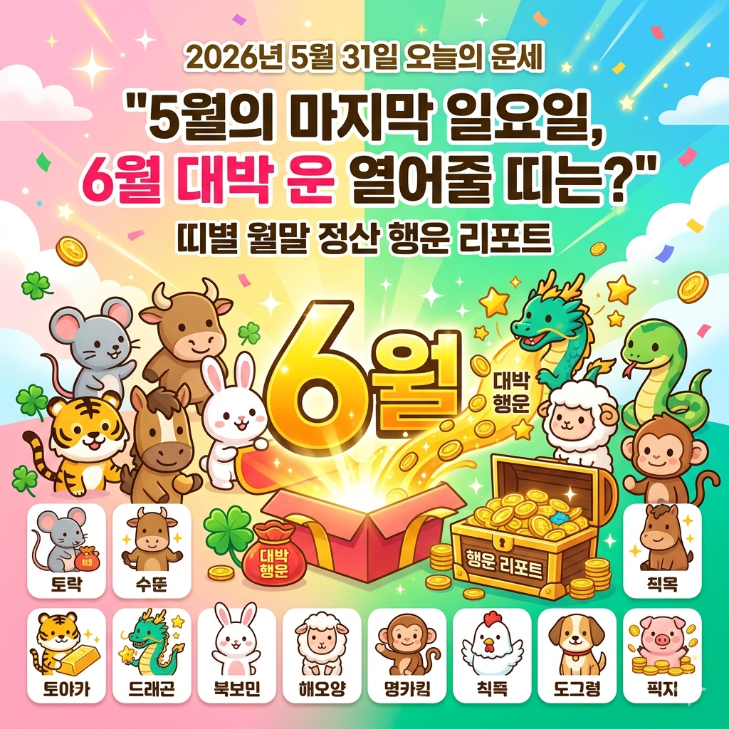 5월31일 오늘의 운세