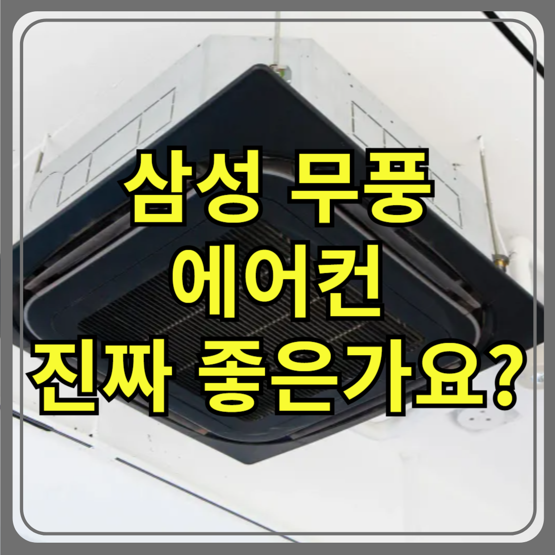 여름 전에 꼭 봐야 할 삼성 무풍 에어컨 구매 가이드
