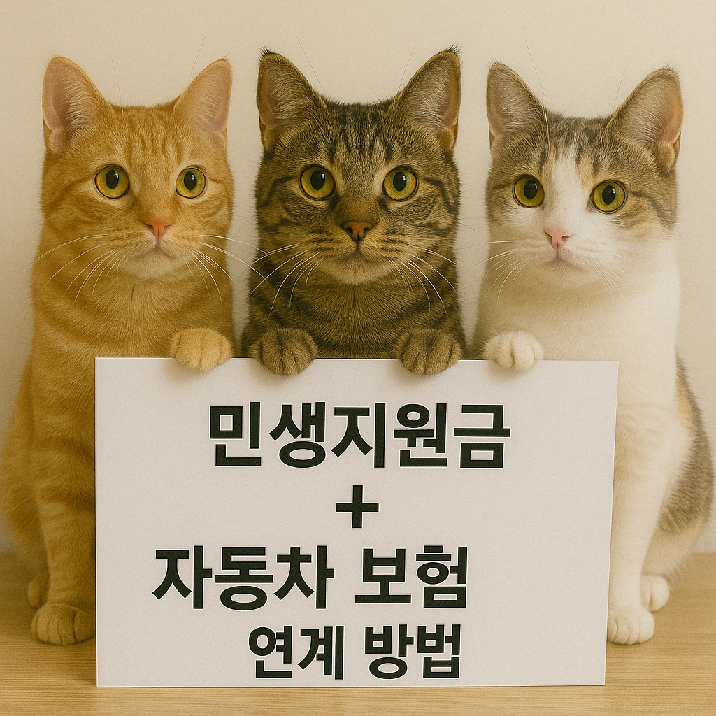 민생지원금 + 자동차 보험 연계 방법