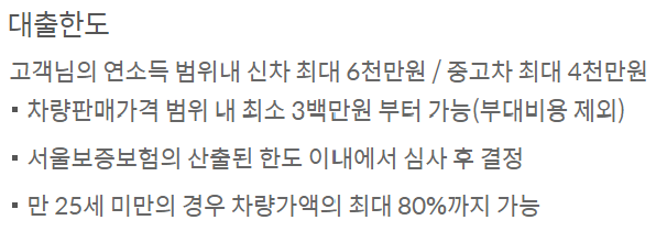 신한마이카 신차 대출