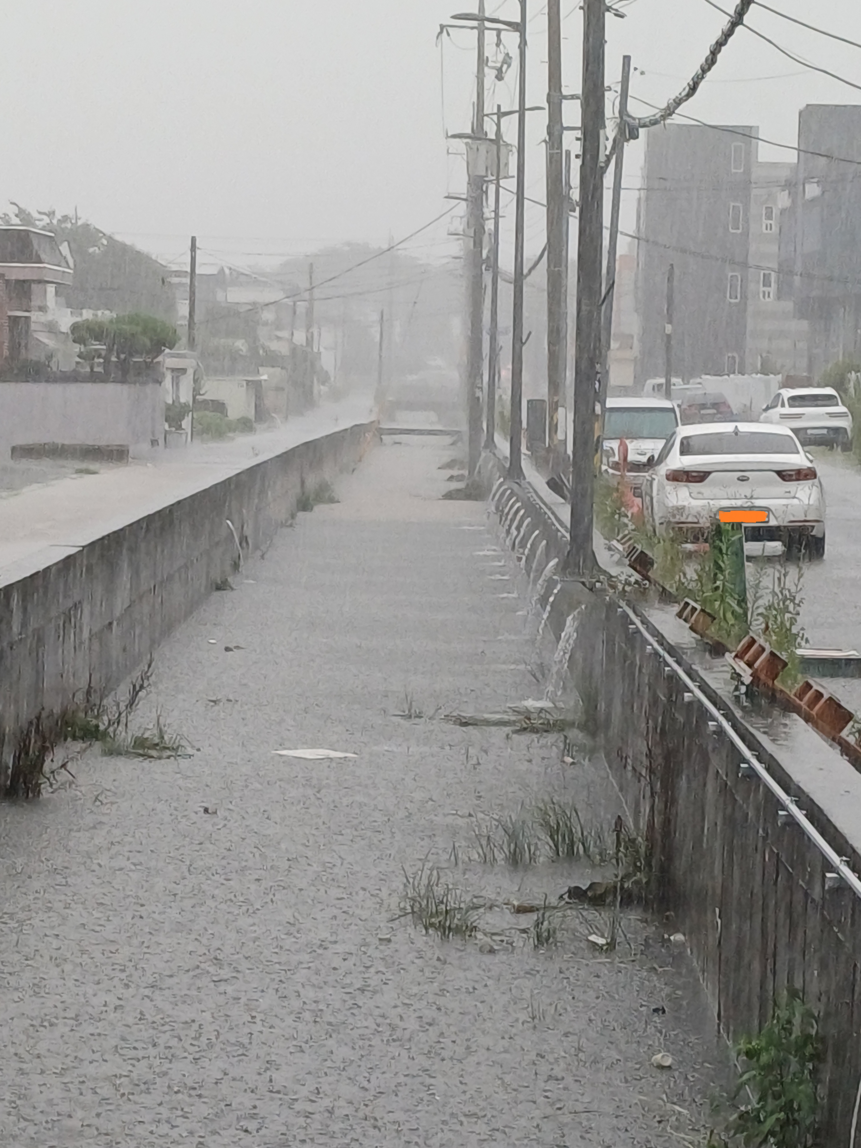 Heavy rain in busan