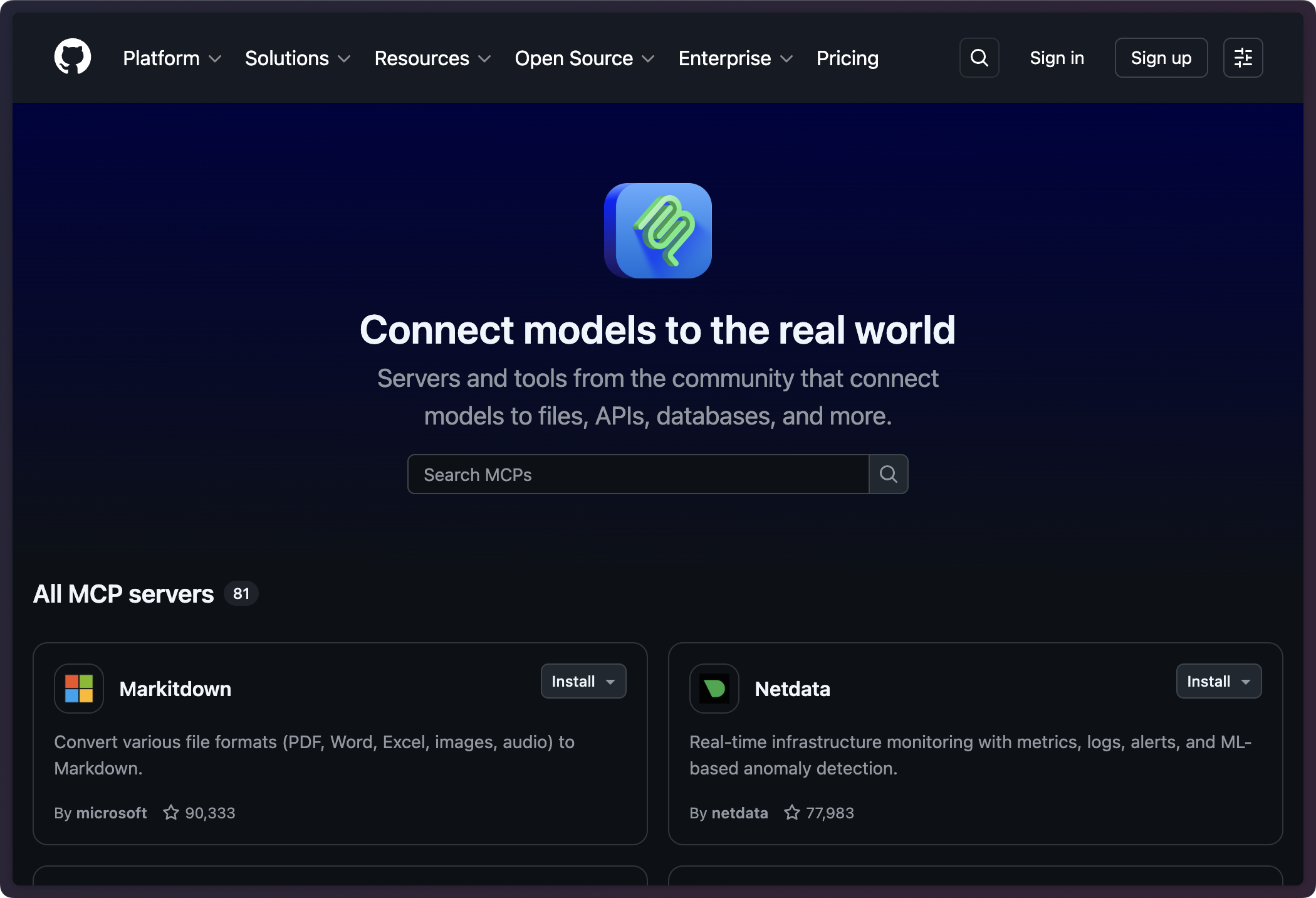 vscode 공식 MCP Server 사이트