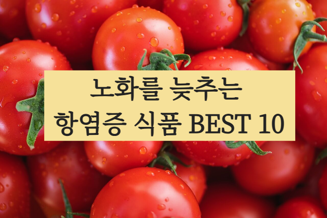 만성염증에 좋은 음식 BEST 10