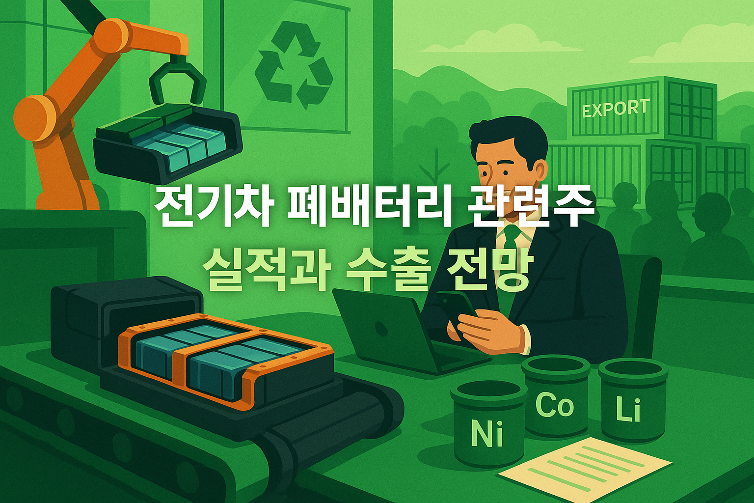 전기차 폐배터리 재활용과 수출 전망