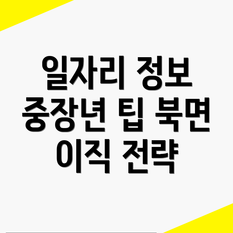 노인 중장년 일자리