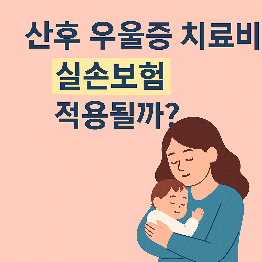 🌸 산후 우울증 치료비, 실손보험 적용 여부