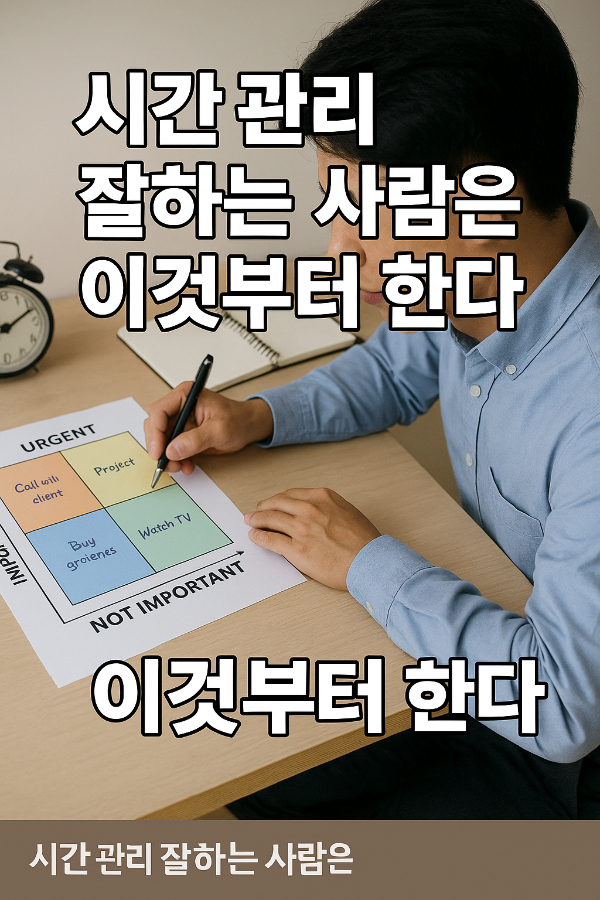 시간 관리 잘하는 사람은 이것부터 한다